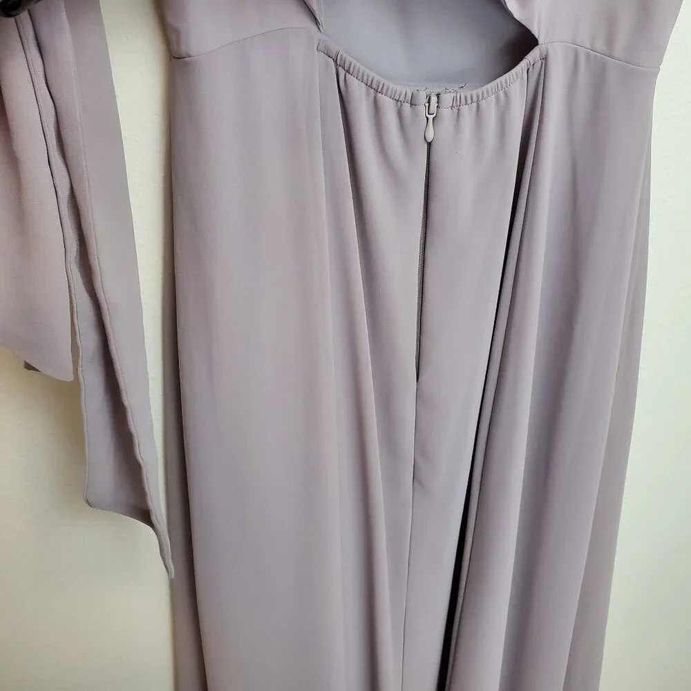 Show Me Your Mumu Lauren Tie Maxi Dress in gray - Picture 6 of 11